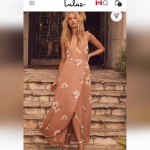 All Mine Dusty Rose Floral Print Lulus dress
